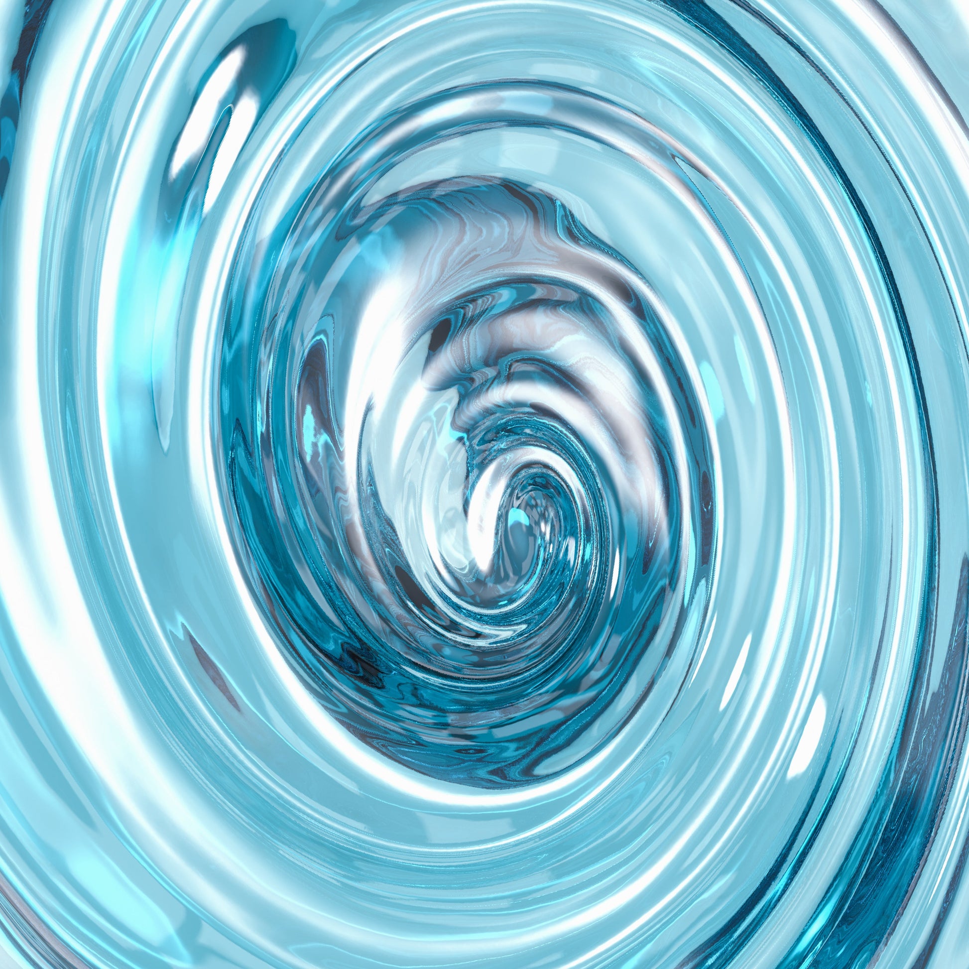 <Looking down inside the colourless liquid, with a blue hint, mixing that will replicate the pH and conditions found in the stomach during the test. Credit> AdobeStock_152248379